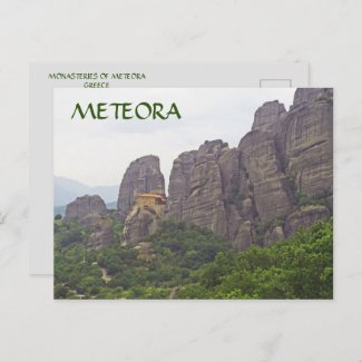 MONASTERIES OF METEORA, GREECE POSTCARD