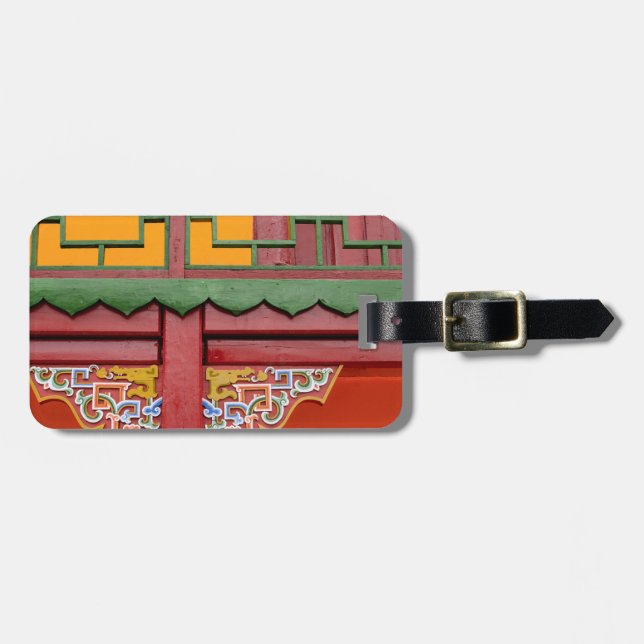 Monastery Building Detail Luggage Tag (Front Horizontal)
