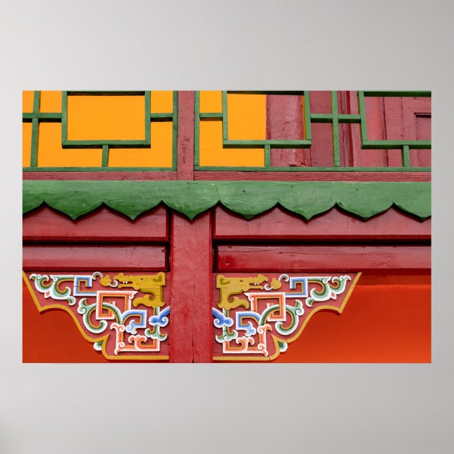 Monastery Building Detail Poster (Front)