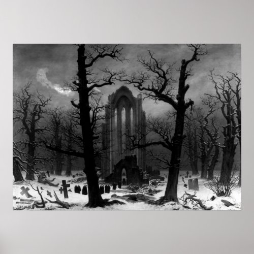 Monastery Burial_Ground Under Snow Poster