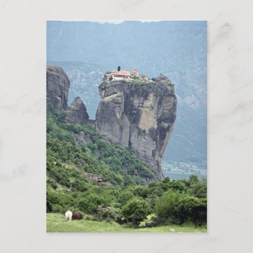 Monastery in Meteora Greece Europe Postcard