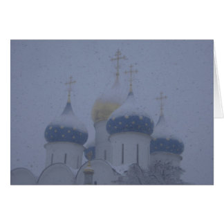 Monastery in Snow Cards