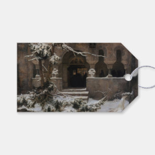 Monastery in Winter Snow (by Karl Lessing) Gift Tags