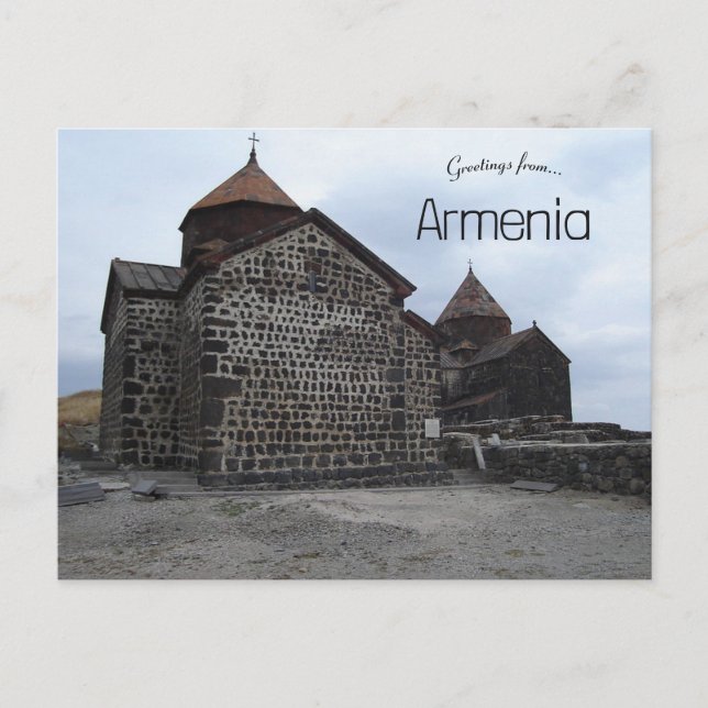  Monastery On Sevan Peninsula Armenia Postcard (Front)