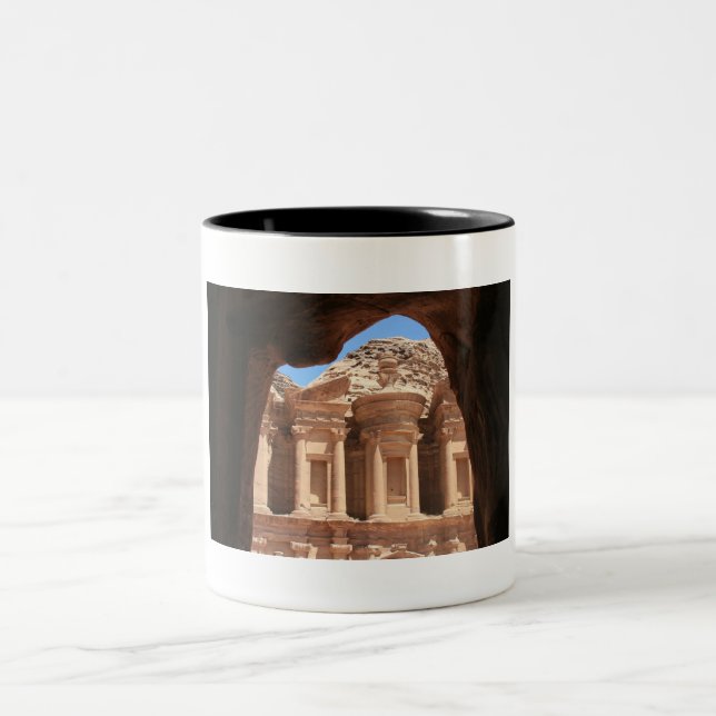 monastery petra Two-Tone coffee mug (Center)