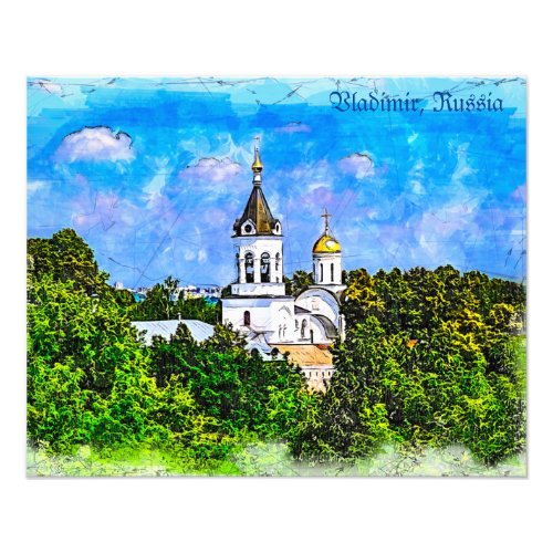 Monastery Vladimir Russia Photo Print