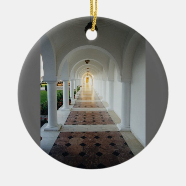Monastic tranquility ceramic ornament (Front)
