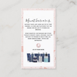 Monat Rose Gold Wash Instructions Business Card