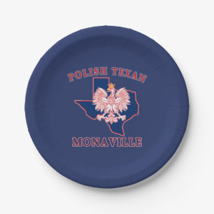 Monaville Polish Texan Paper Plates