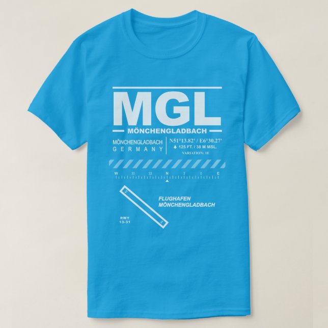 Mönchengladbach Airport MGL T-Shirt (Design Front)