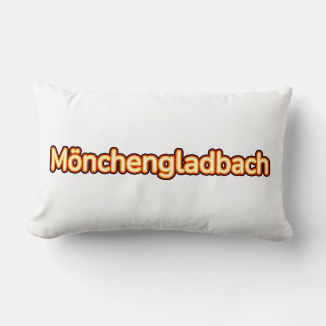 Mönchengladbach Deutschland Germany Lumbar Pillow (Front)
