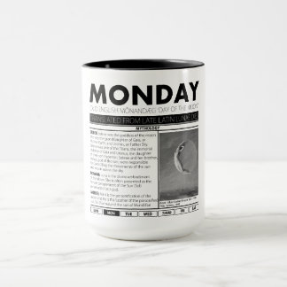 MONDAY AND THE MYTH BEHIND IT:  one of seven cups