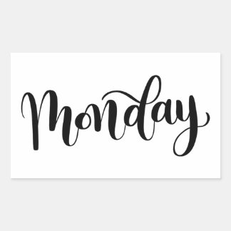 Monday - Calligraphy / Lettering Sticker