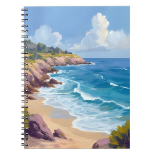Monday in Malibu Beach Cliffs CA Travel Notebook