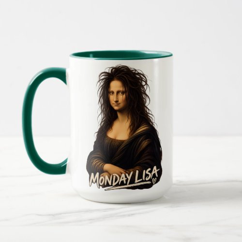 Monday Lisa Funny Renaissance Art Mug
