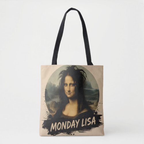 Monday Lisa Funny Renaissance Art Tote Bag