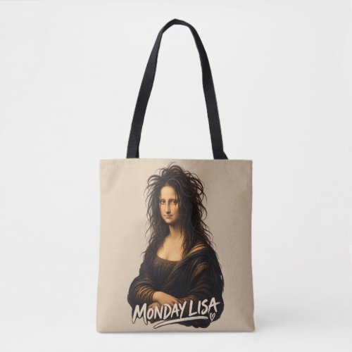 Monday Lisa Funny Renaissance Art Tote Bag