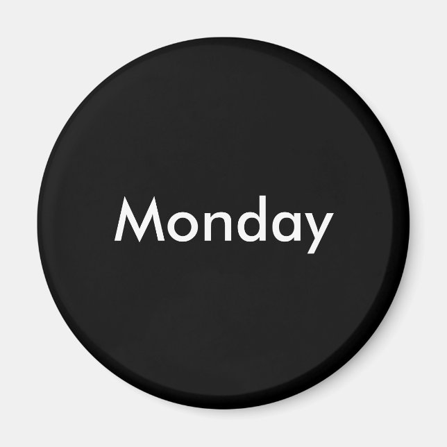 Monday magnet (Front)