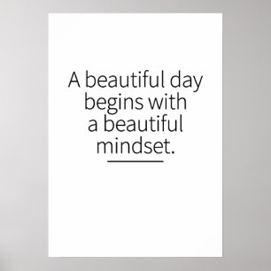 Monday Mindset Motivation Inspirational Art Credit Poster