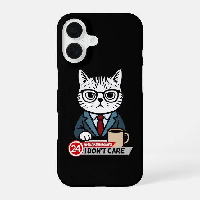 Monday Mood Funny Cat Meme Iphone Case (Back)