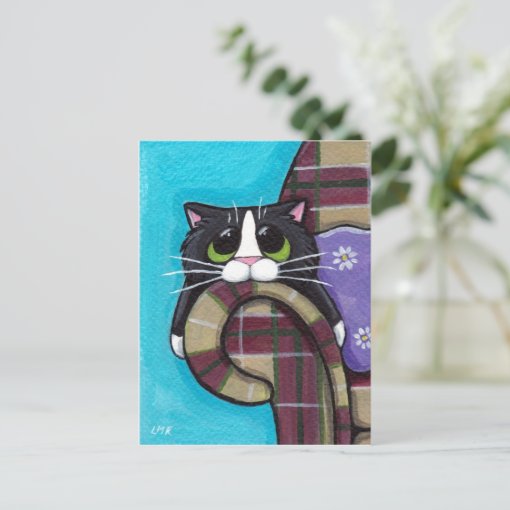 Monday Morning Blues - Cat Postcard | Zazzle