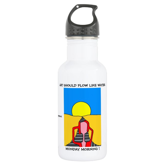 MONDAY MORNING ! WATER BOTTLE (Front)