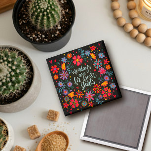 Monday’s Fresh Start Floral Inspirivity Magnet