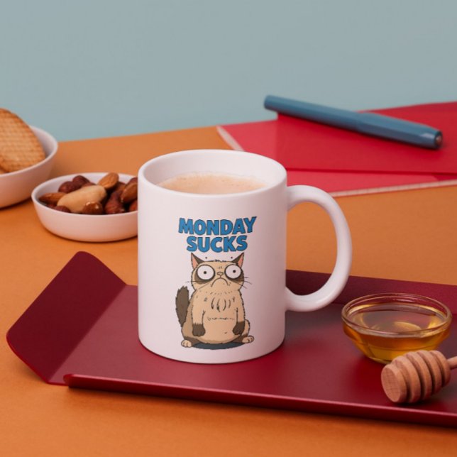 Monday Sucks Cat Coffee Mug – Gift For Women (Creator Uploaded)