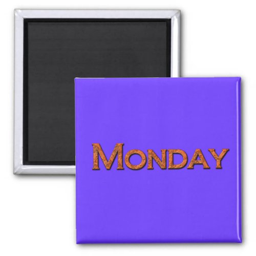 Monday Teaching or Memory Aid Magnet