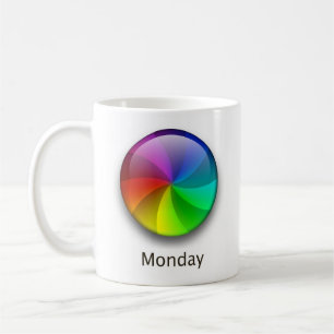 Monday: The Spinning Beach Ball of Death Coffee Mu Coffee Mug