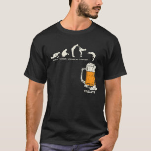 Monday To Friday Beer Funny Work Week Drinking Tea T-Shirt