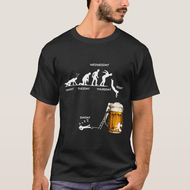 Monday Tuesday Thursday Friday Saturday Sunday Bee T-Shirt (Front)