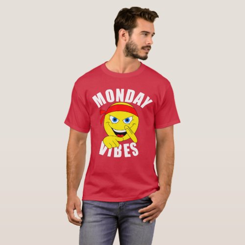 Monday Vibes Emoji Tshirt