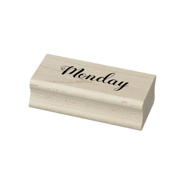 Monday Week Day Craft Journal Rubber Stamp (Stamp)