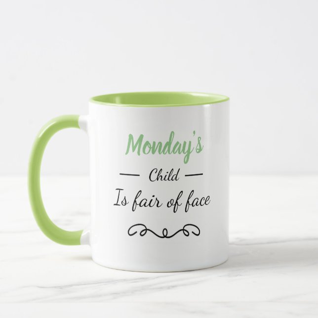 Monday's Child Mug (Left)