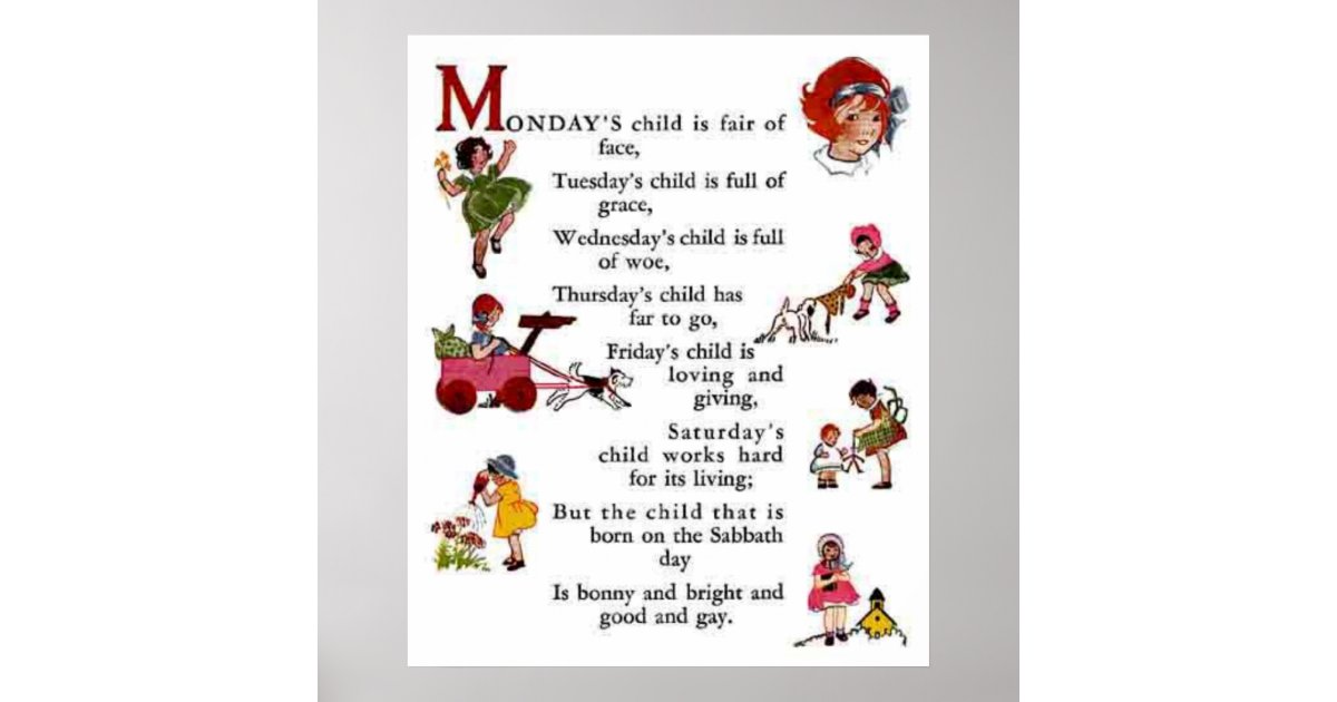 monday-s-child-poem-poster-zazzle