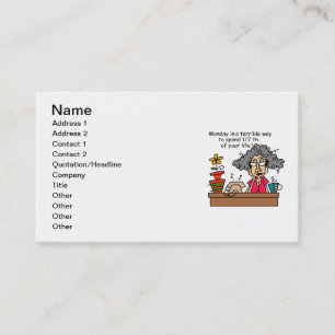 Mondays Humor Business Card