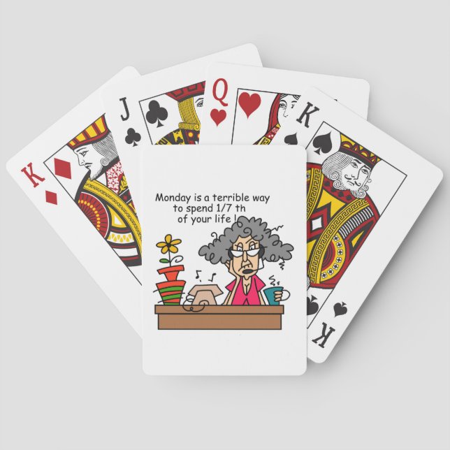 Mondays Humor Poker Cards (Back)