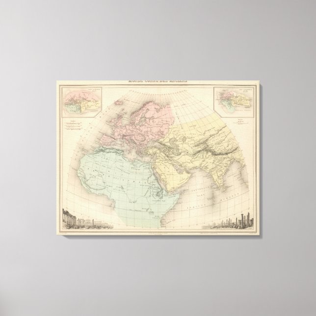 Monde Connu Des Anciens Canvas Print (Front)
