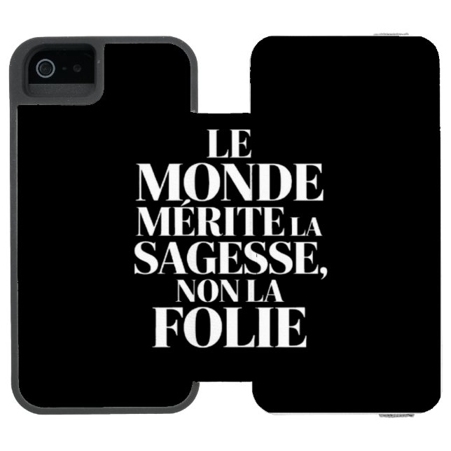 Monde sans stabilité incipio iPhone wallet case (Folio Open)