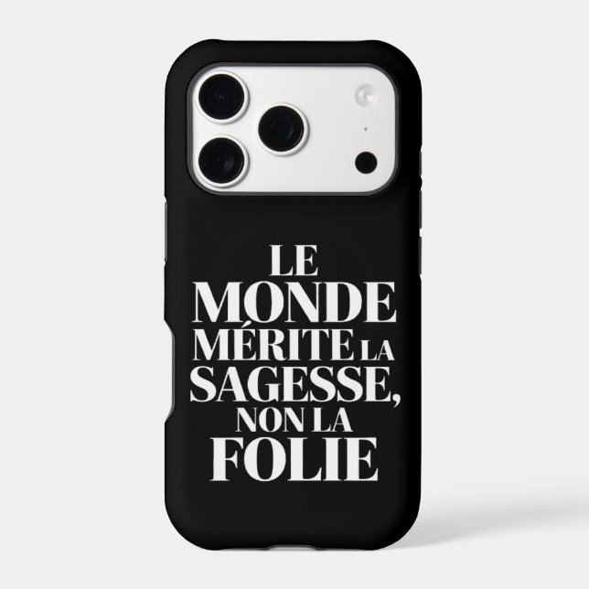 Monde sans stabilité iPhone case (Back)