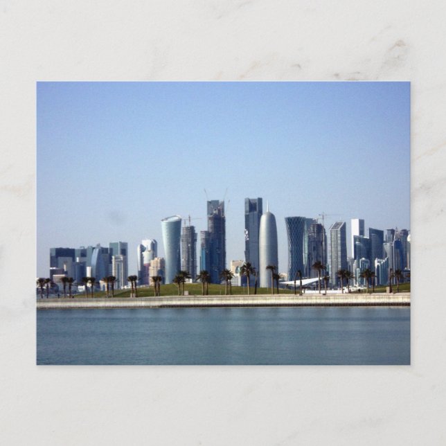 Mondern Cityscape -Doha in 2012 Postcard (Front)