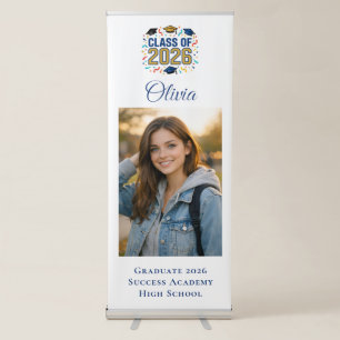 Mondern Senior Photo Graduation Retractable Banner