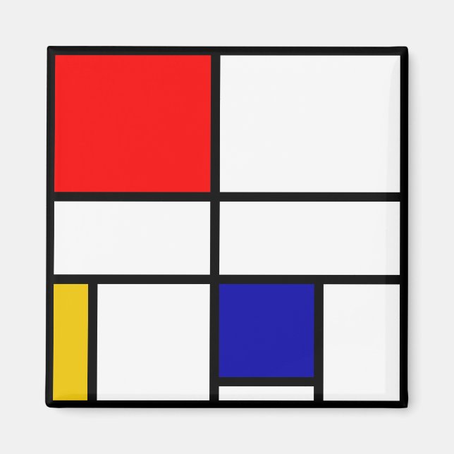 Mondrian 3 magnet (Front)