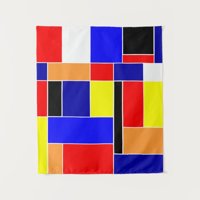 Mondrian #48 Small Tapestry (Front)