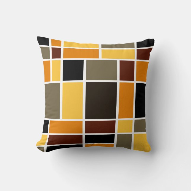 Mondrian 72 throw pillow (Front)