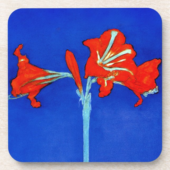 Mondrian Amaryllis Coasters (Front)