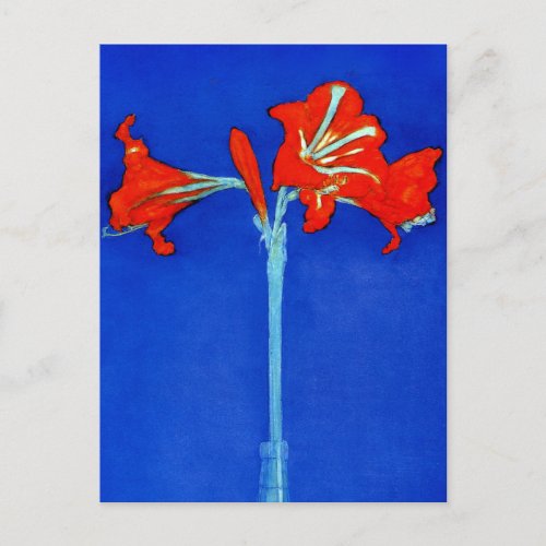 Mondrian Amaryllis Postcard