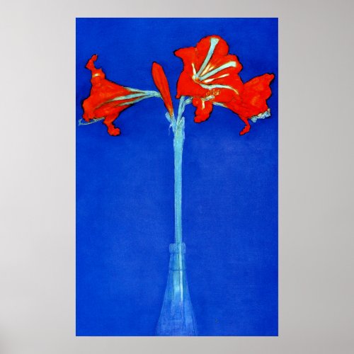 Mondrian Amaryllis Poster