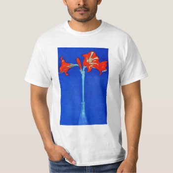 Mondrian Amaryllis T-shirt by VintageSpot at Zazzle